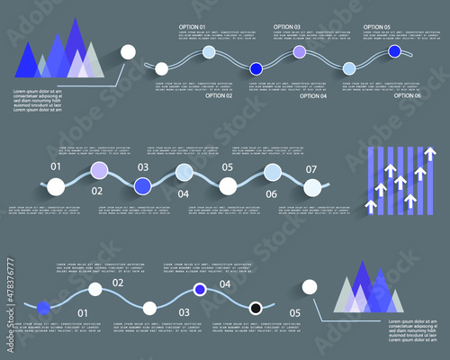 Abstract infographic template for business design	