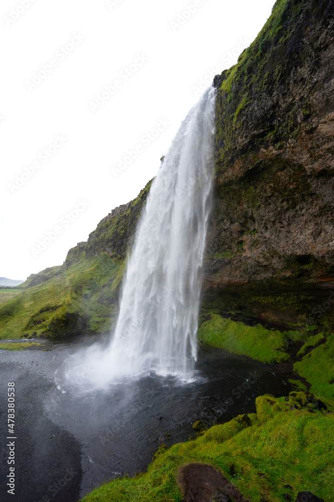 waterfall in the mountains