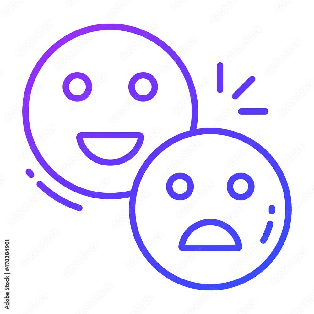 Fototapeta premium Satisfaction icon, Survey and Feedback, modern vector illustration