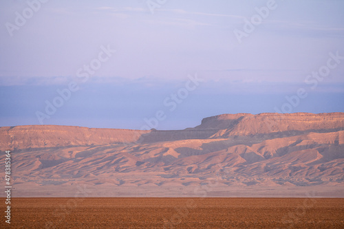 Some view of Chott Jerid- endorheic salt lake in southern Tunisia. -Tozeur governorate - Tunisia