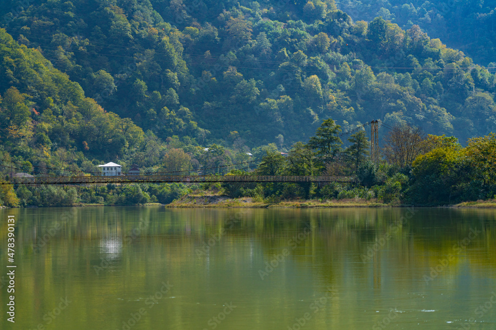 Lake and mountains, beautiful landscape Lake and mountains, beautiful landscape