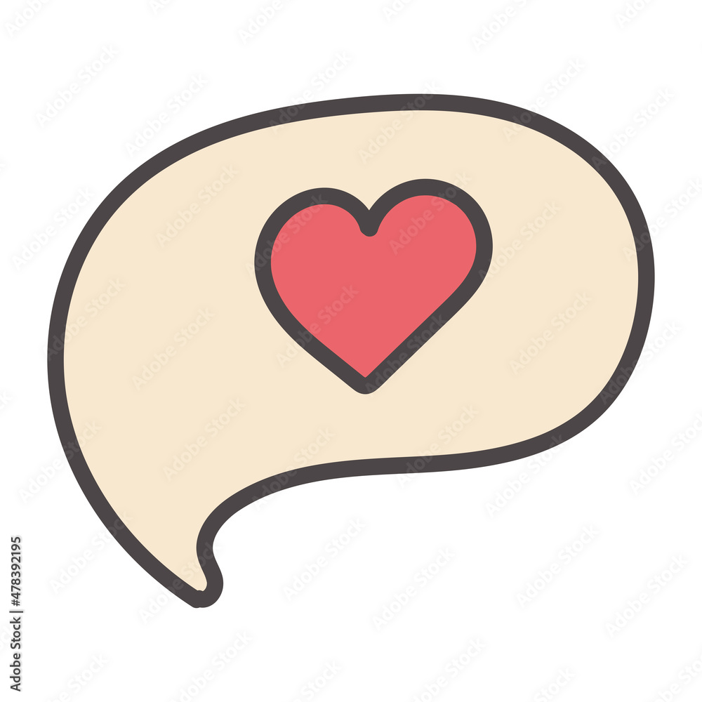 Speech bubble with heart. Valentine's Day, love, relationships. Speech bubble with heart. Valentine's Day, love, relationships.