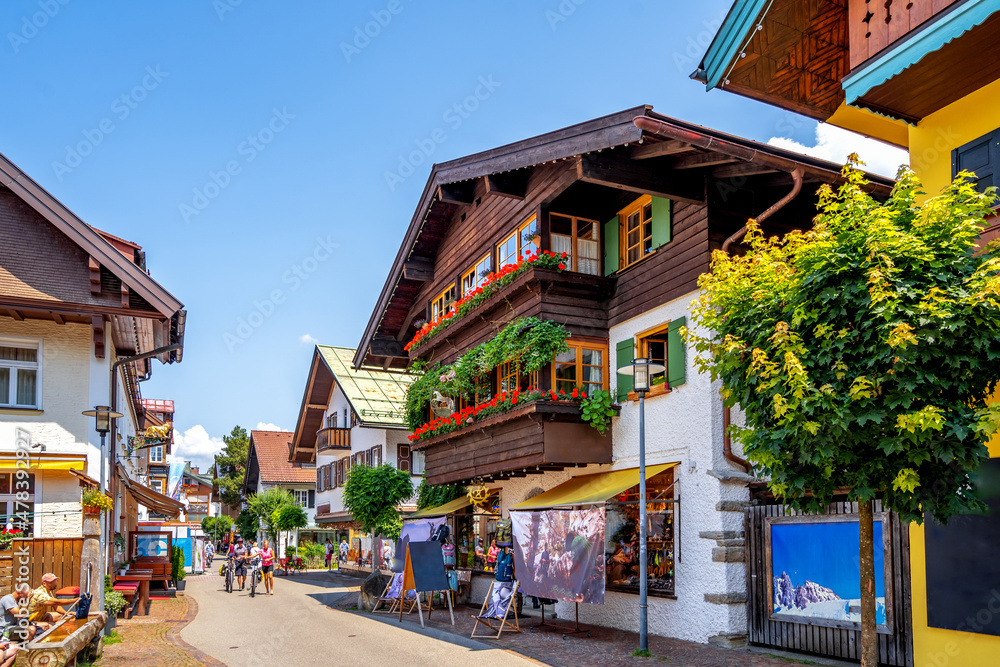 Altstadt, Oberstdorf, Bayern, Deutschland 