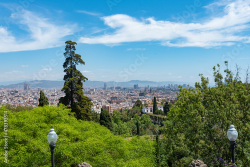 Barcelona Skyline with La Sagrada Familia in the background