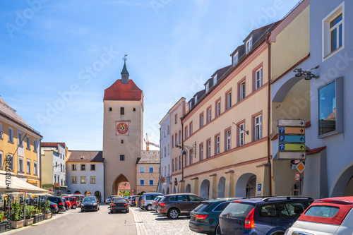 Stadttor, Altstadt, Neuoetting, Bayern, Deutschland 