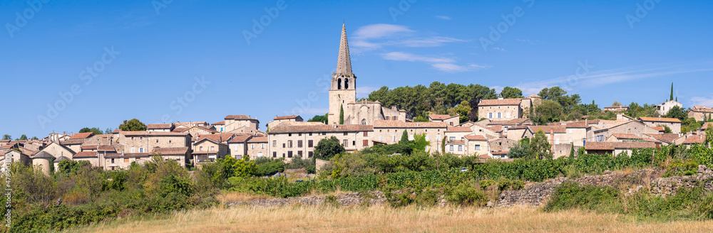 France, Ardèche (07), le village de Chassiers, labélisé 