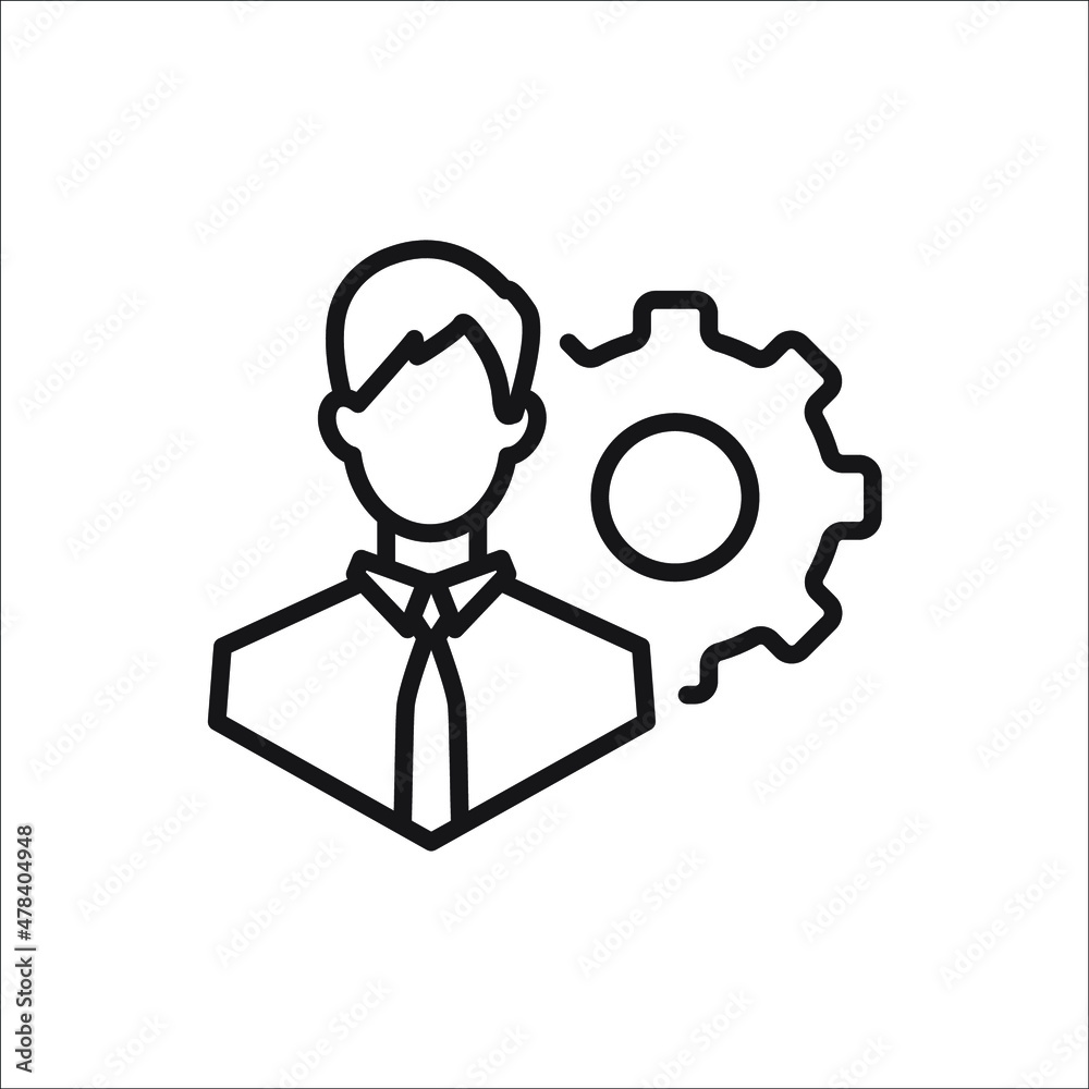 management icons symbol vector elements for infographic web