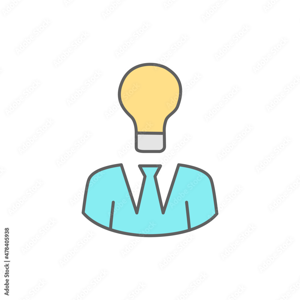 Leadership Icon in color icon, isolated on white background Leadership Icon in color icon, isolated on white background