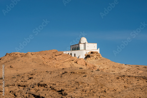 view of Mausole in South mountain in western Tunisia close to Sahara -Tozeur governorate - Tunisia  photo