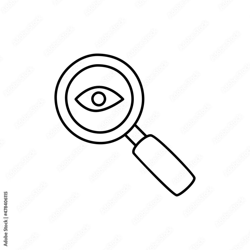 Explore Icon in black line style icon, style isolated on white background Explore Icon in black line style icon, style isolated on white background