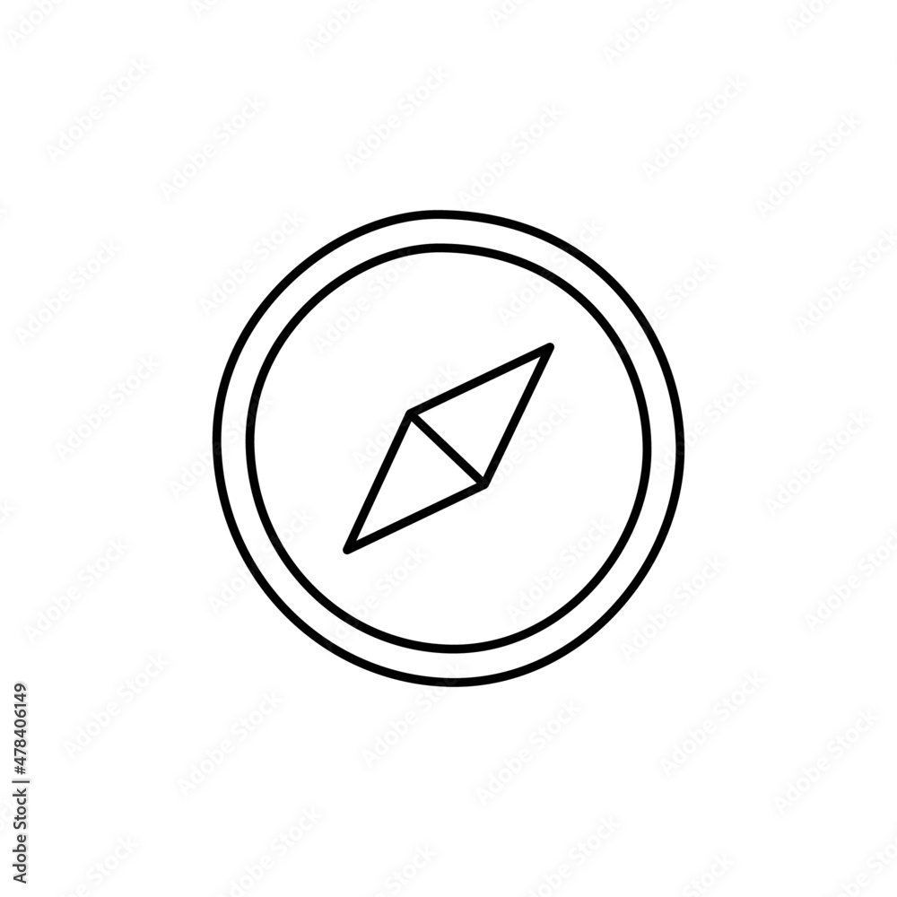 Discover Icon in black line style icon, style isolated on white background Discover Icon in black line style icon, style isolated on white background