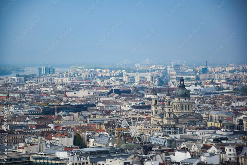panorama, Budapest, aerial view