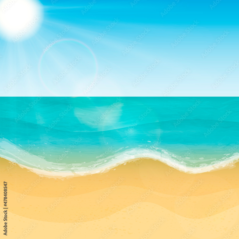 Summer sea beach. background for banners, posters, cards, and much more