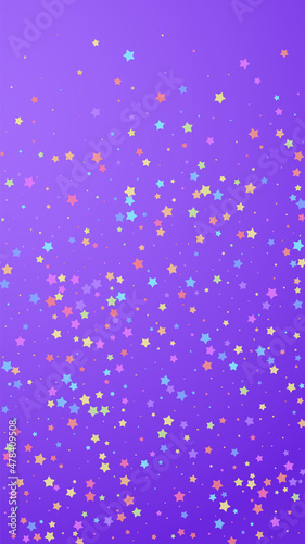 Festive stylish confetti. Celebration stars. Color