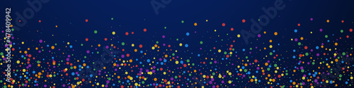 Festive mesmeric confetti. Celebration stars. Colo