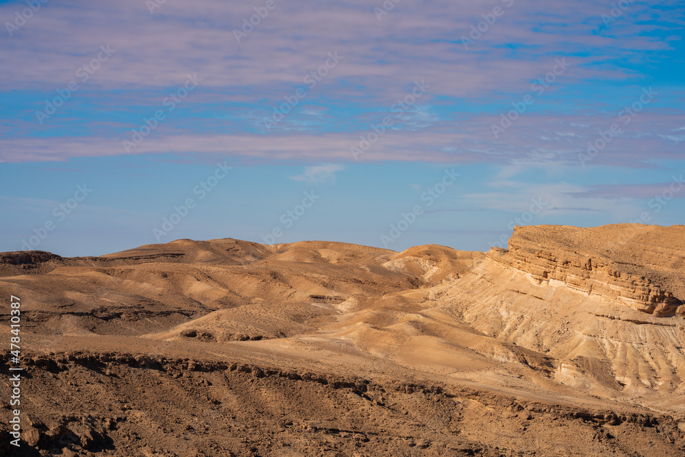 view of South mountain in western Tunisia close to Sahara -Tozeur governorate - Tunisia view of South mountain in western Tunisia close to Sahara -Tozeur governorate - Tunisia