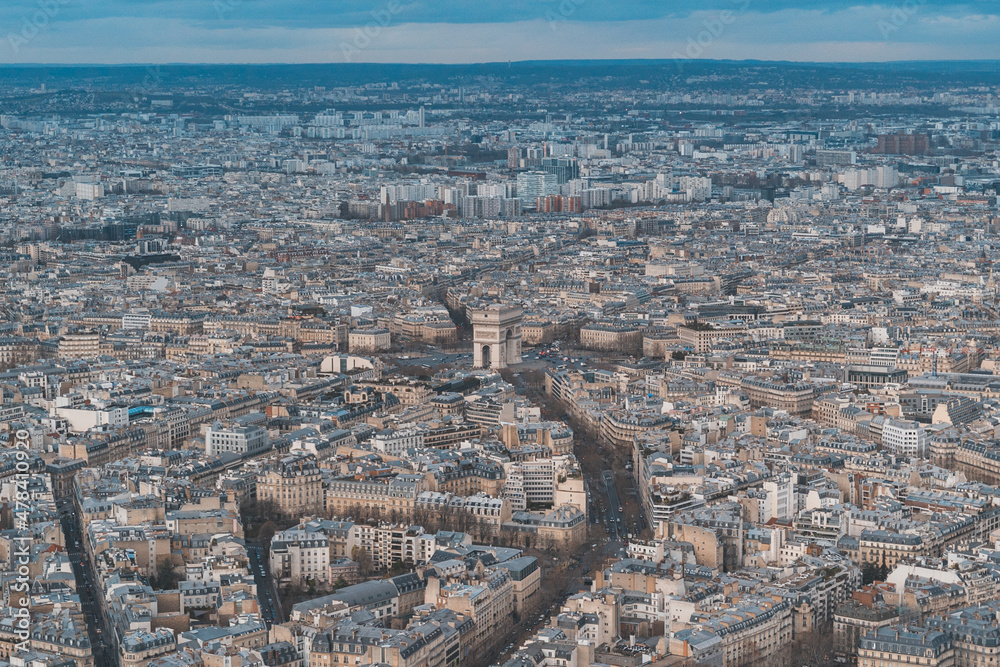 city aerial view