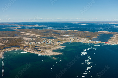 Arctic Village of Chesterfield Inlet Nunavut Canada © Overflightstock