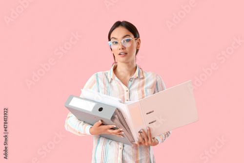 Beautiful young woman with ...