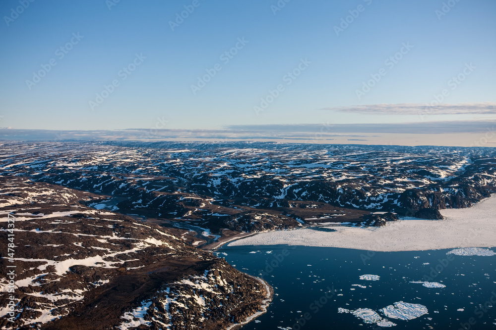 Fototapeta premium Arctic Southampton Island Granite Hills and Porsild Mountains Nunavut