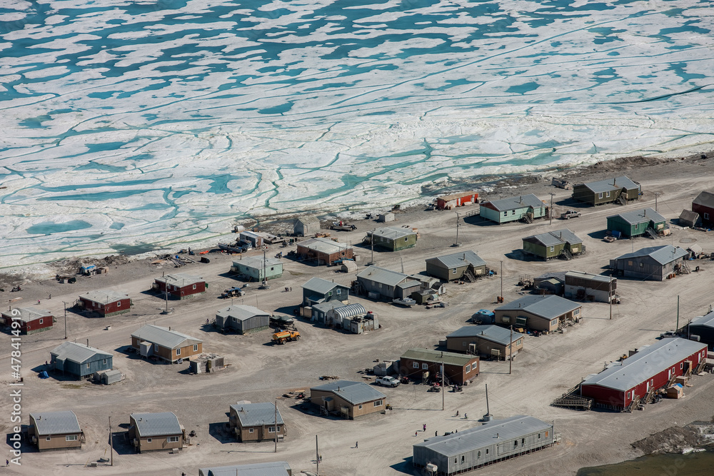 Village of Hall Beach. Arctic Canada. Nunavut