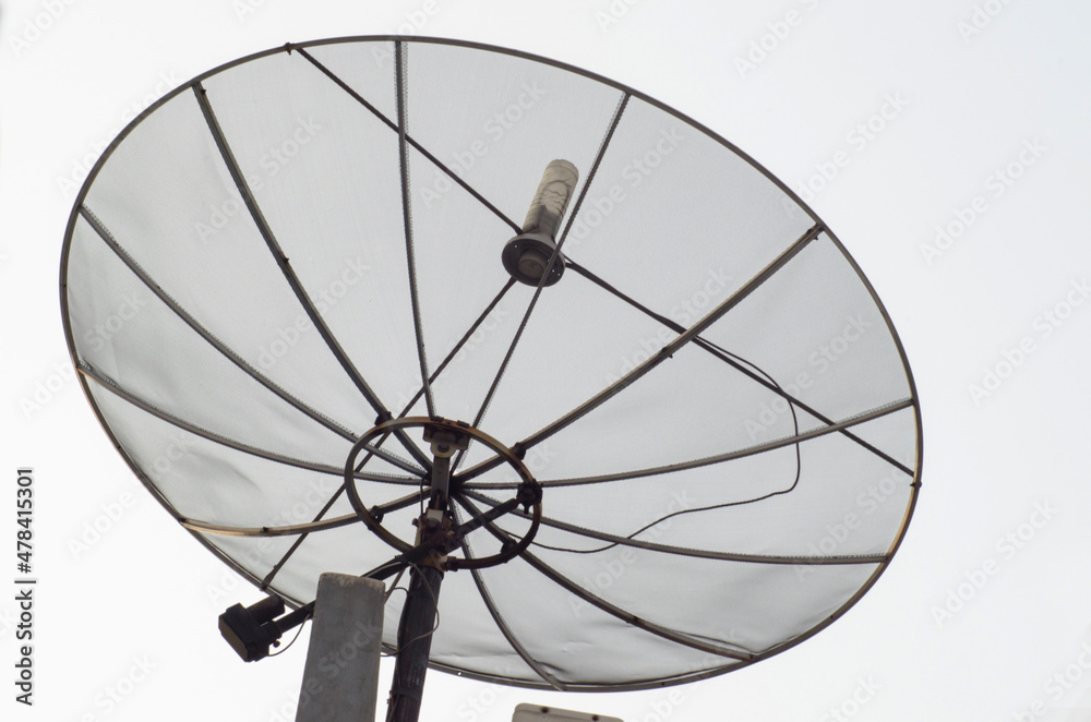 satellite dish on a white background. parabolic antenna 