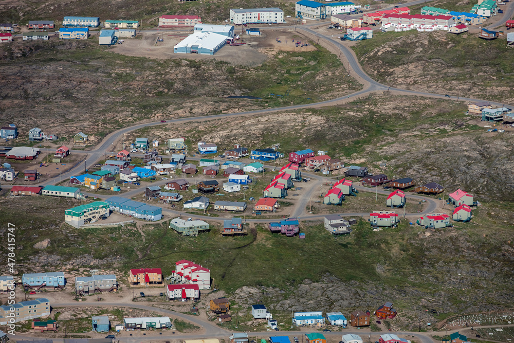 Village of Iqaluit Baffin Island. Canadian Arctic Nunavut