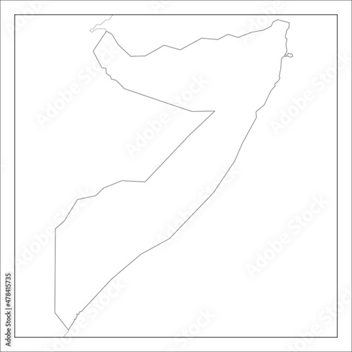 ソマリアの地図です。