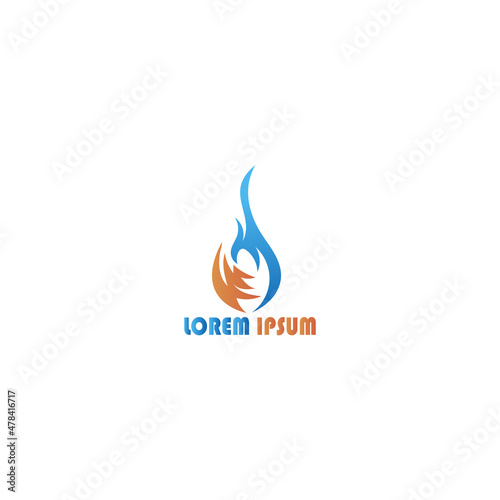 Water drop Ecology logo design template