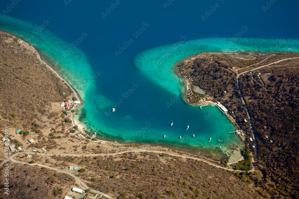 Great Harbor Bay on Jost Van Dyke. British Virgin Islands Caribbean