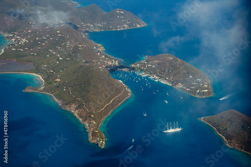 The bay of Sopers Hole on the island of Tortola. British Virgin Islands Caribbean photo