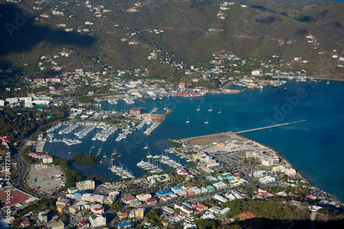 Tortola and Road Town. British Virgin Islands Caribbean