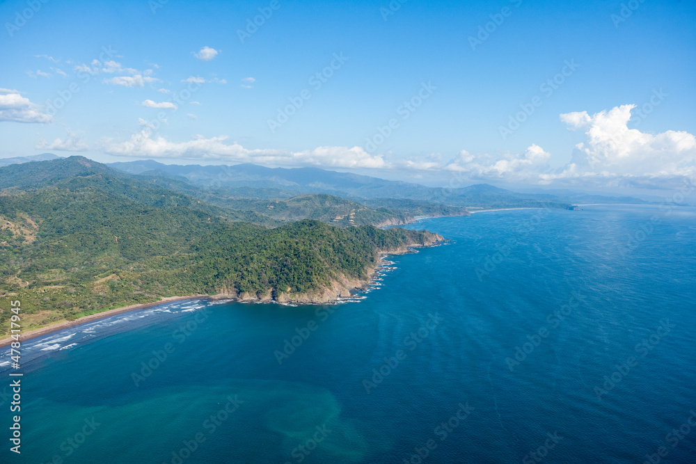 Fototapeta premium Pacific Coastline of Nicoya Peninsula Costa Rica