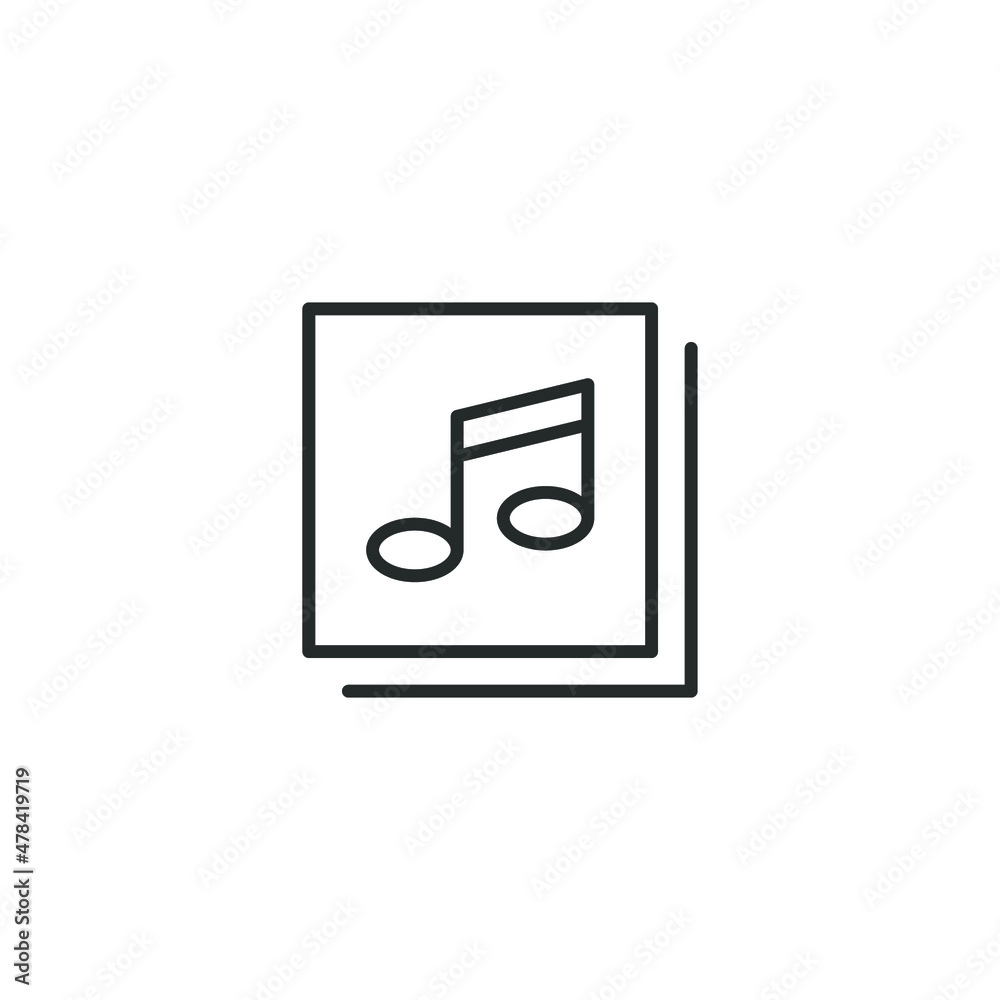 simple vector icon music library editable. isolated on white background. simple vector icon music library editable. isolated on white background.