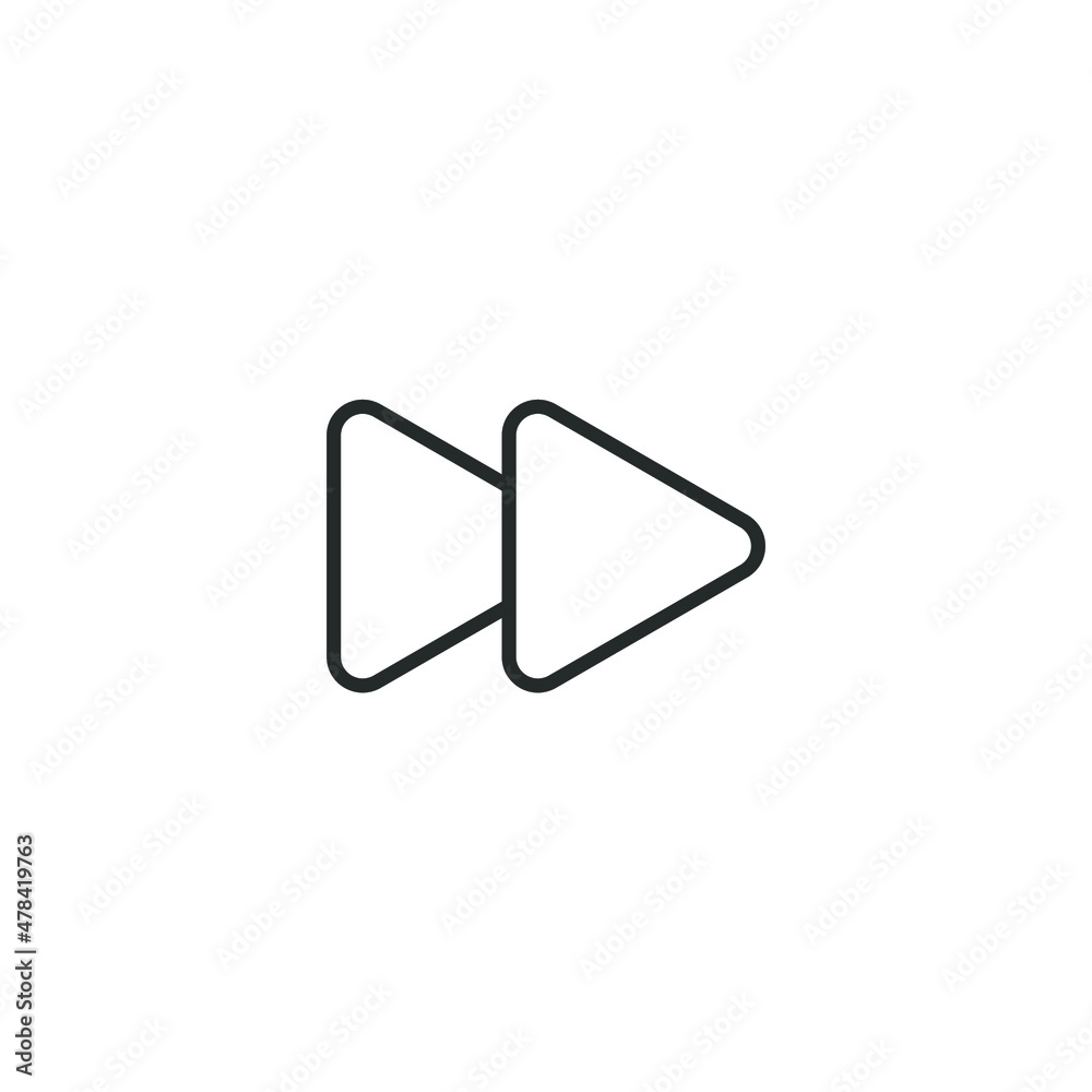 simple vector icon next editable. isolated on white background. simple vector icon next editable. isolated on white background.