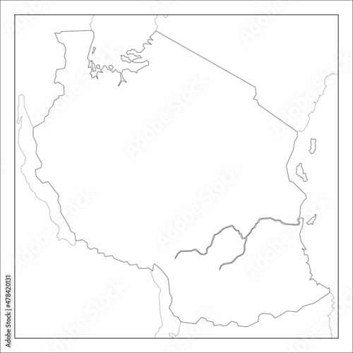 タンザニアの地図です。