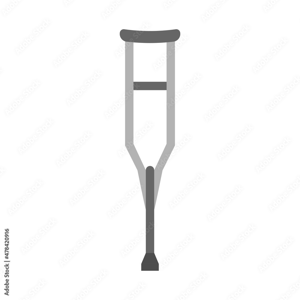 Crutch icon design template vector isolated Crutch icon design template vector isolated