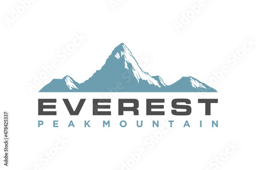 Everest Mountain logo design Fototapet