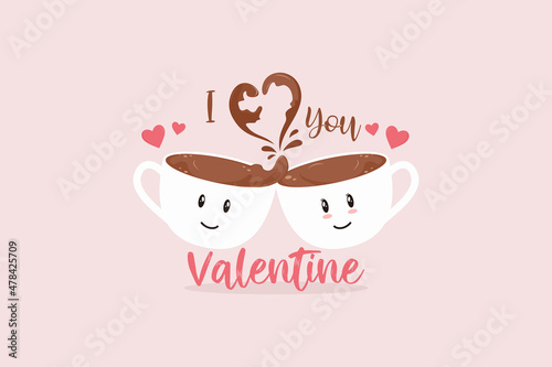 Valentine's day design.
