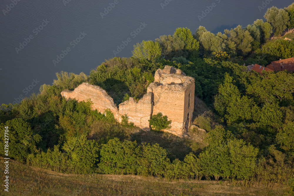 Castle in Ruins Village of Sarengrad Croatia
