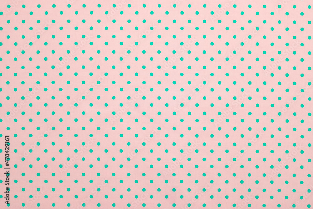 Background from polka dot fabric
