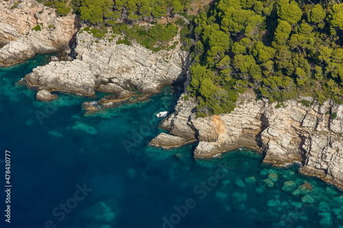 Kolocep Island. Historic City of Dubrovnik Croatia