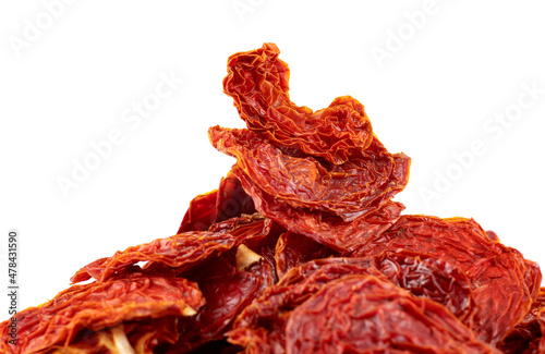 A bunch of sun-dried tomatoes.