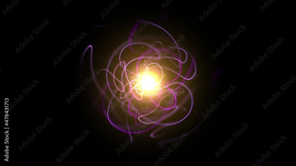 Animated motion of a spiritual meditation in an abstracted ball in a dark background glowing energy flowing in magic crystal ball Animated motion of a spiritual meditation in an abstracted ball in a dark background glowing energy flowing in magic crystal ball