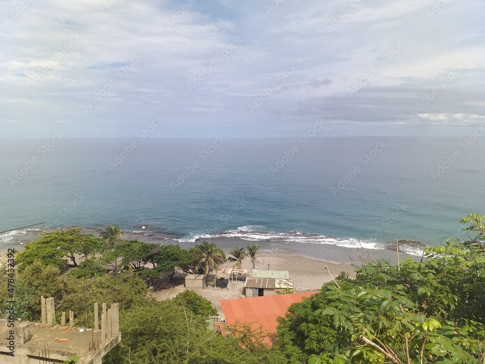 Obraz premium view from the beach