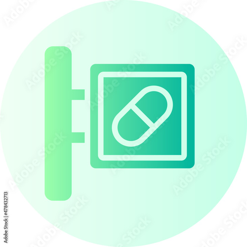 pharmacy gradient icon