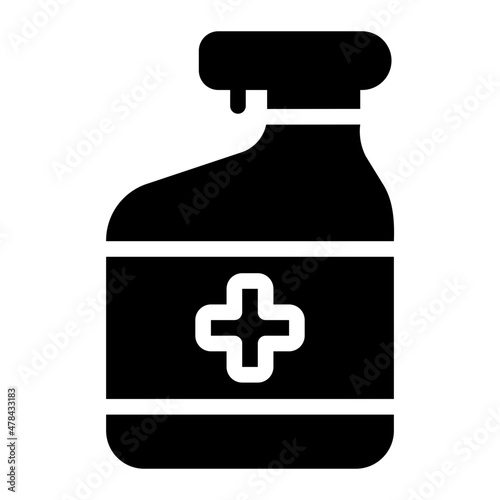 disinfectant glyph icon