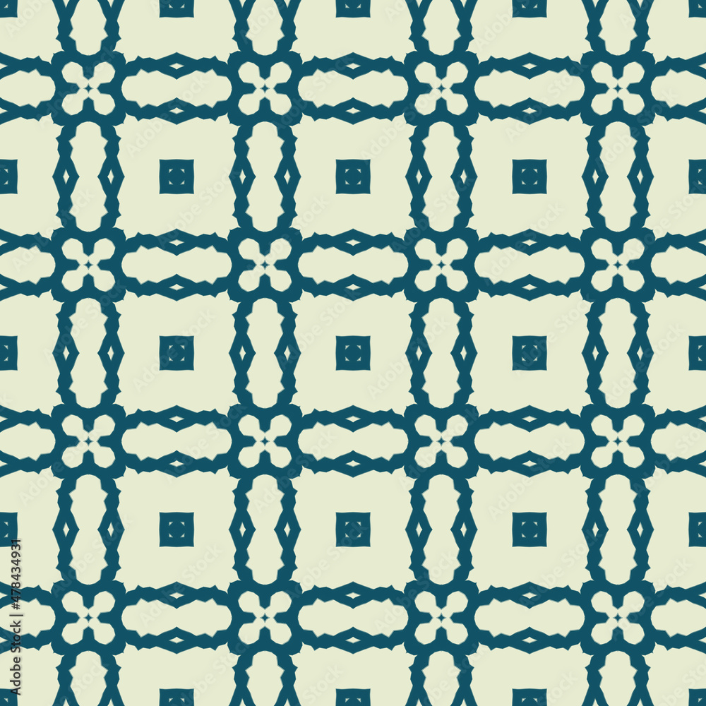 Obraz premium Abstract seamless pattern with various shapes. Geometric pattern for fabric. Textile background.
