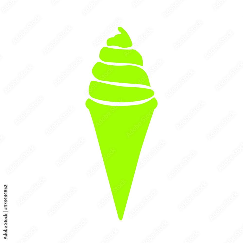 Ice Cream Vector Icon. Ice cream icon in trendy flat style. Ice cream icon image, Ice cream icon illustration isolated on white background Ice Cream Vector Icon. Ice cream icon in trendy flat style. Ice cream icon image, Ice cream icon illustration isolated on white background