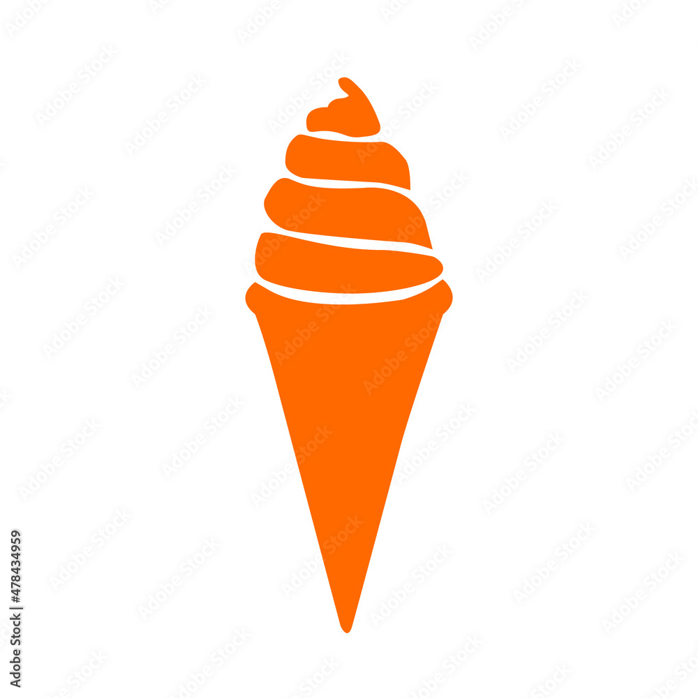 Ice Cream Vector Icon. Ice cream icon in trendy flat style. Ice cream icon image, Ice cream icon illustration isolated on white background Ice Cream Vector Icon. Ice cream icon in trendy flat style. Ice cream icon image, Ice cream icon illustration isolated on white background